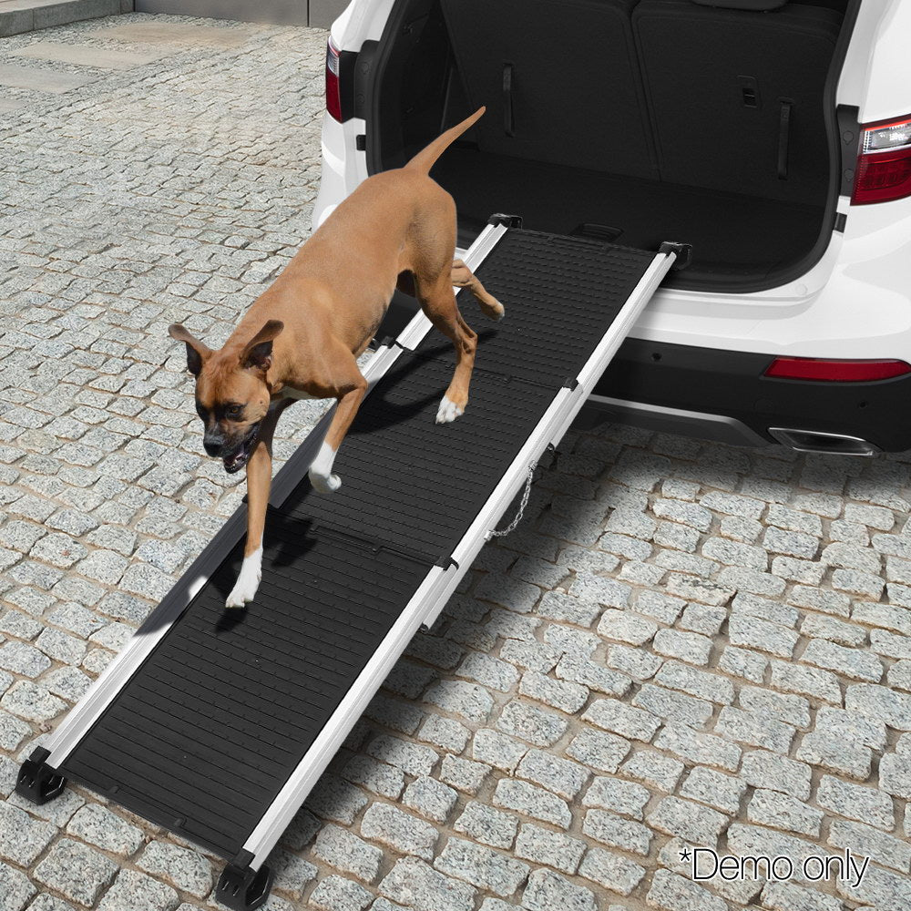 i.Pet Dog Ramp Pet Stairs Steps Car SUV Foldable Portable Ladder Adjustable - view 8