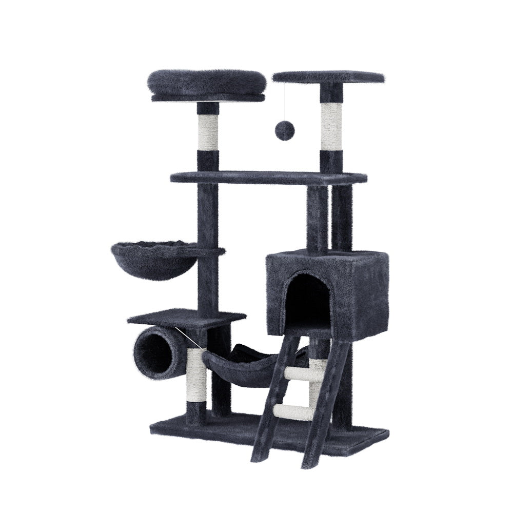 i.Pet Cat Tree 144cm Tower Scratching Post Scratcher Wood Condo Toys House Bed - view 7
