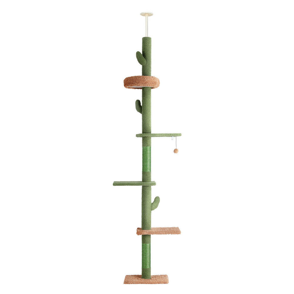 i.Pet Cat Tree Tower Scratching Post Scratcher Floor to Ceiling Cats Bed 290cm - view 7