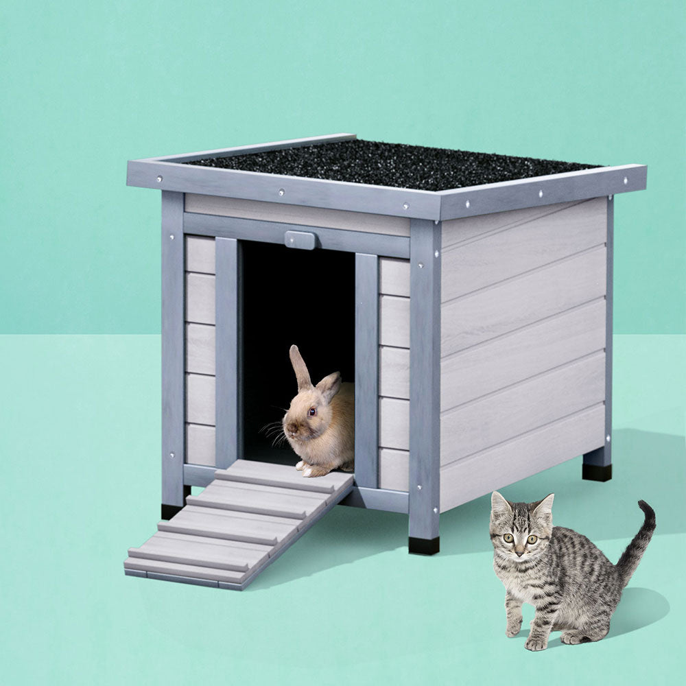 i.Pet Outdoor Cat House Rabbit Hutch Wooden Shelter Condo Small Enclosure Indoor Cat House Outdoor - view 7