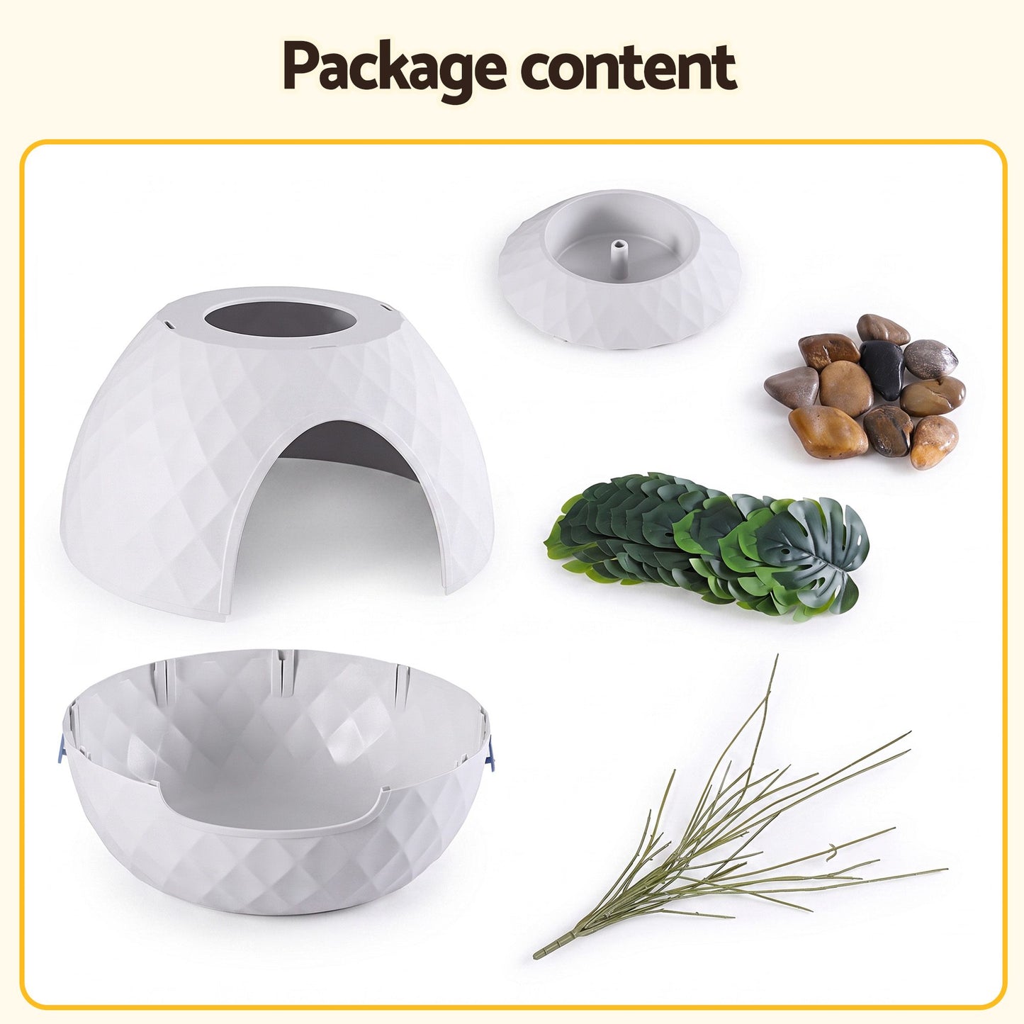 i.Pet Cat Litter Box Hidden Litter Tray Enclosure Planter Furniture House White - view 8