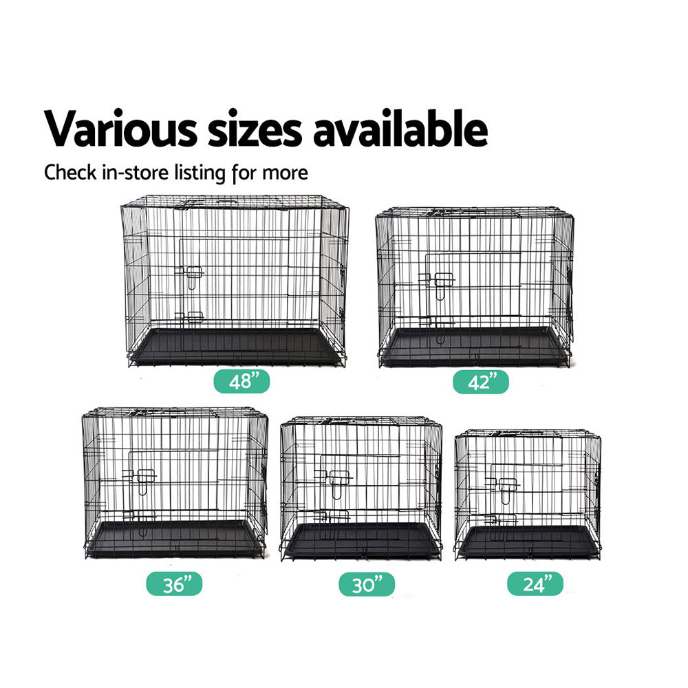 i.Pet 24" Dog Cage Crate Kennel 3 Doors - view 6