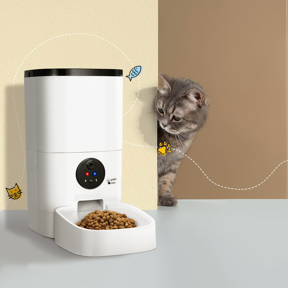 i.Pet Automatic Pet Feeder 6L Wifi Camera Dog Cat Smart Food Dispenser Timer - view 8