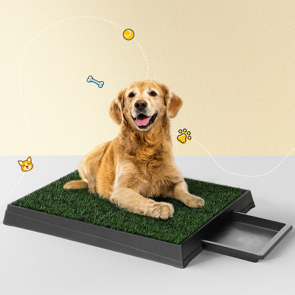 i.Pet Pet Training Pad Dog Potty Toilet Large Loo Portable With Tray Grass Mat - view 7