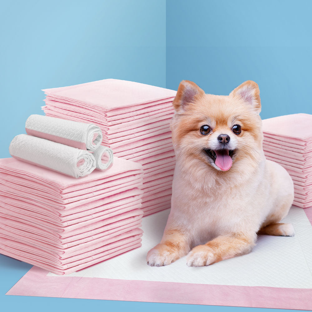 i.Pet Pet Training Pads 200pcs 60x60cm Puppy Dog Toilet Pee Indoor Super Absorbent Pink - view 8