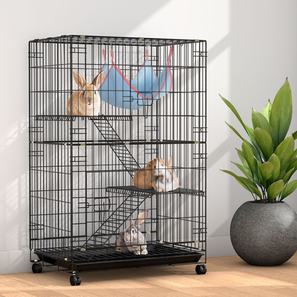 i.Pet Rabbit Cage 100cm Hutch 3 Level Indoor Guinea Pig Ferret - view 8