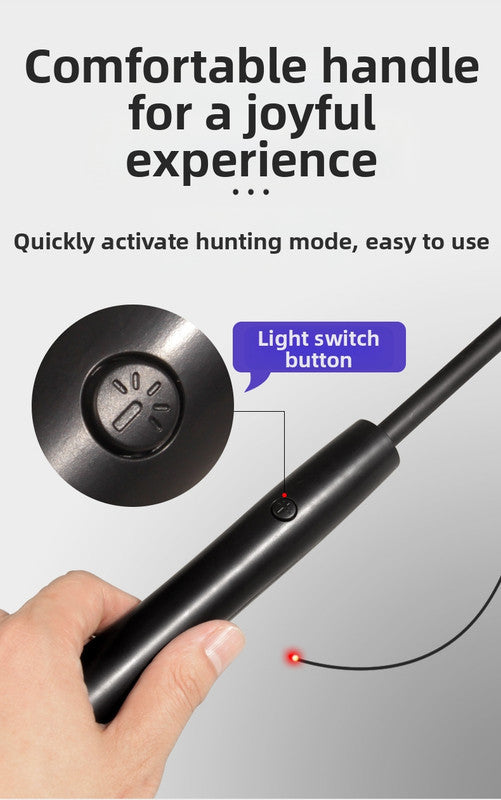 pet products Interactive LED telescopic pole cat teaser stick - view 8