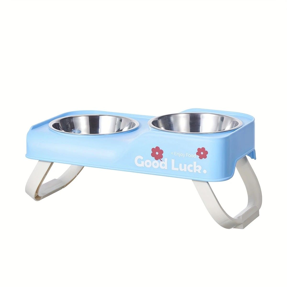 Dopamine Color Pet Bowl Set, Anti-Slip Adjustable Height Design for Small/Medium Dogs and Cats(pink) - view 9