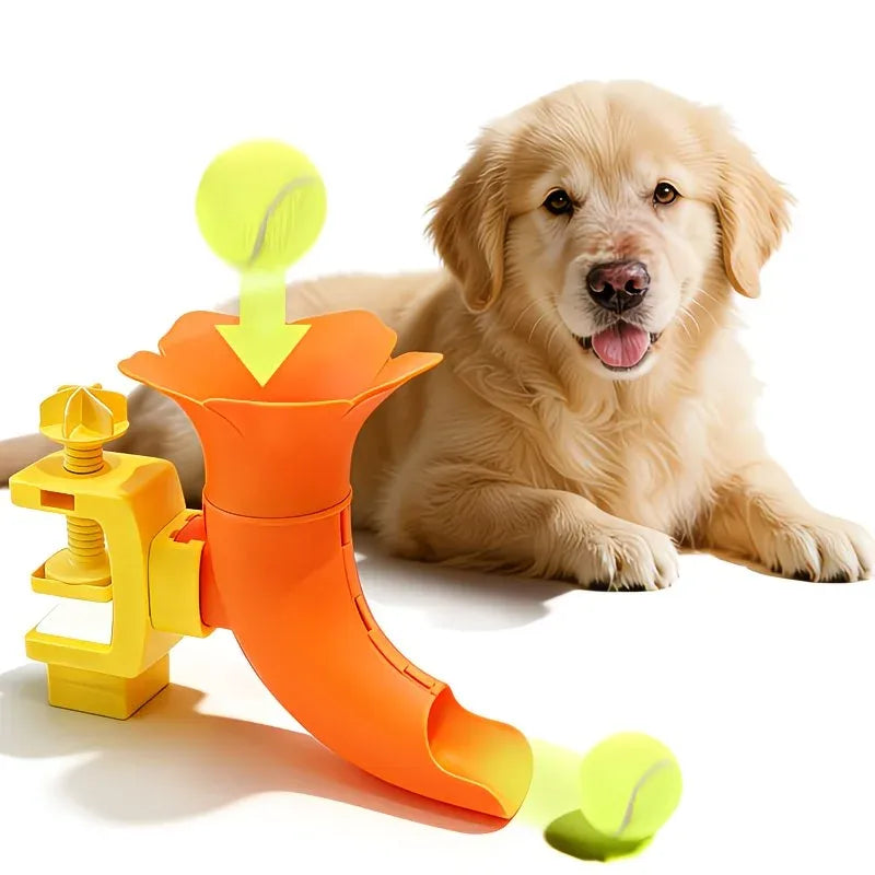 Manual Ball Launcher: Adjustable Difficulty, No Batteries Needed, Clip-On Automatic Ball Dispensing, Human-Pet Interaction and Solo Play All in One - view 10