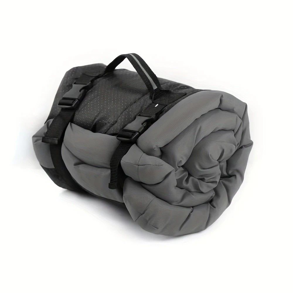 High-quality moisture-proof thick portable camping dog bed suitable for medium / large / small dogs - durable polyester outdoor mat with handle foldable design suitable for travel home and camping trips camping bed.pitch green - view 10
