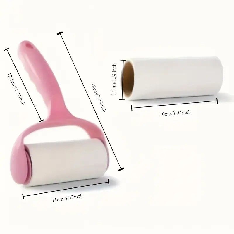 1 Handle + 6 Refill Rolls Lint Roller! Home Clothing and Pet Hair Cleaning Roller, Tear-off Adhesive Sheets, Strong Stickiness Won't Damage Fabrics, Essential Home Cleaning Must-Have - view 8