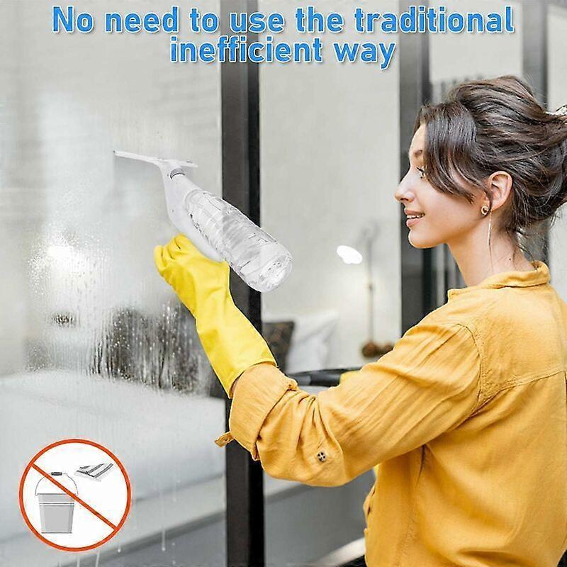 3-in-1 Floor & Glass Squeegee Brush, Bathroom Shower Cleaner with Heads - view 5