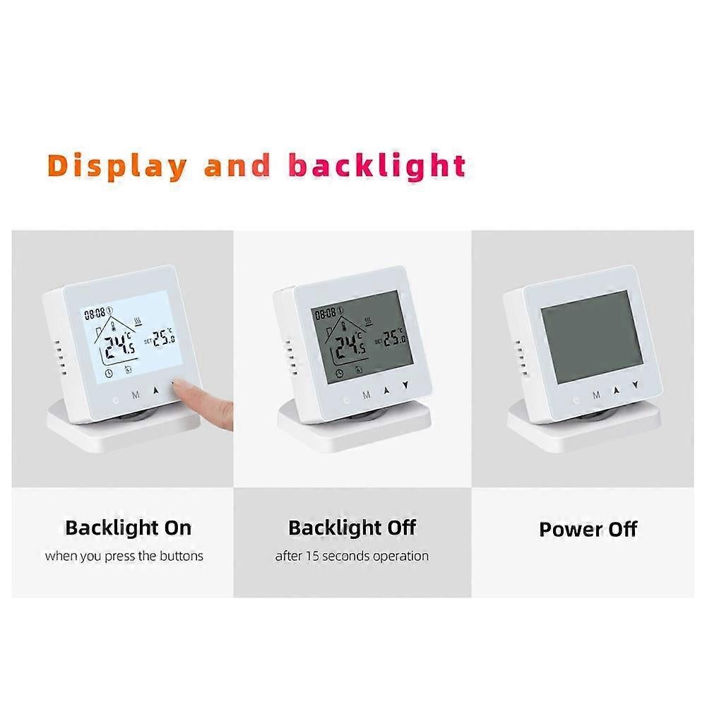 Smart Wireless Thermostat for Gas Boiler Room Heating Programmable Temperature Controller - view 5