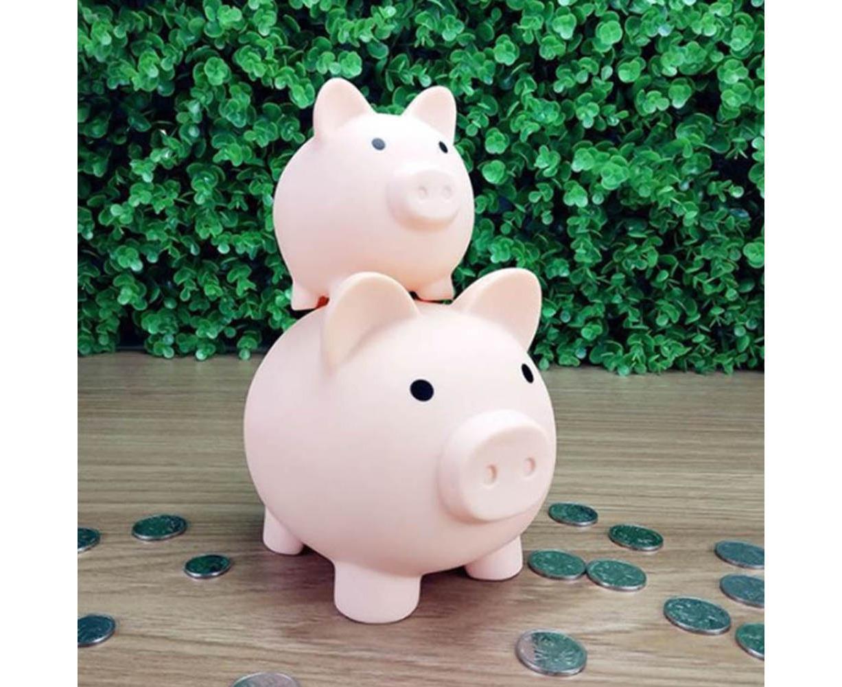 Christmas Cartoon Pig Shaped Money Saving Box Bank Coins Storage Case Home Decor-Meat Color L - view 9