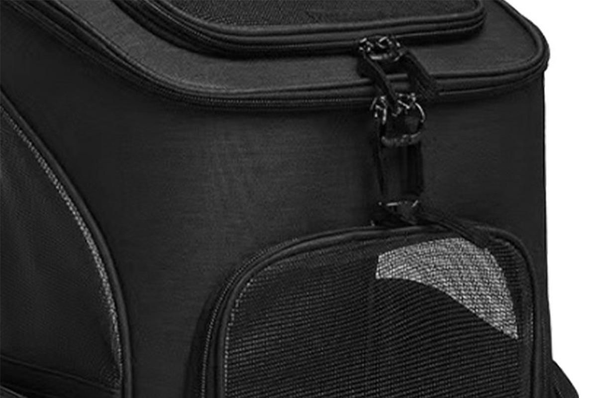 Expandable Large Cat Backpack Carrier for Small Pets - Black - view 4