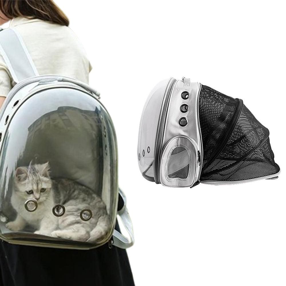 Expandable Travel Cat Backpack Carrier Polarized Tinted Bubble Window Pet Backpack Pink - view 5
