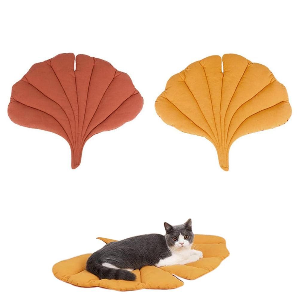 Double-Sided Available Pet Mattress Pad Leaf Shape Puppy Cat Bed Mat Style 1 - view 9