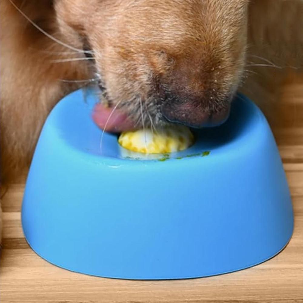 Slow Feeder Dog Bowl with Rolling Ball for Treats Snacks Training Black - view 6