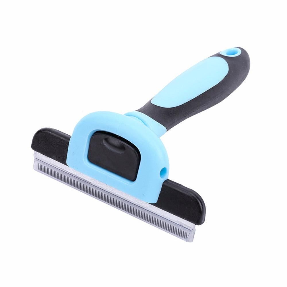 Pet Dog Cat Grooming Comb Brush Hair Remover Deshedding Tool Pink - view 3