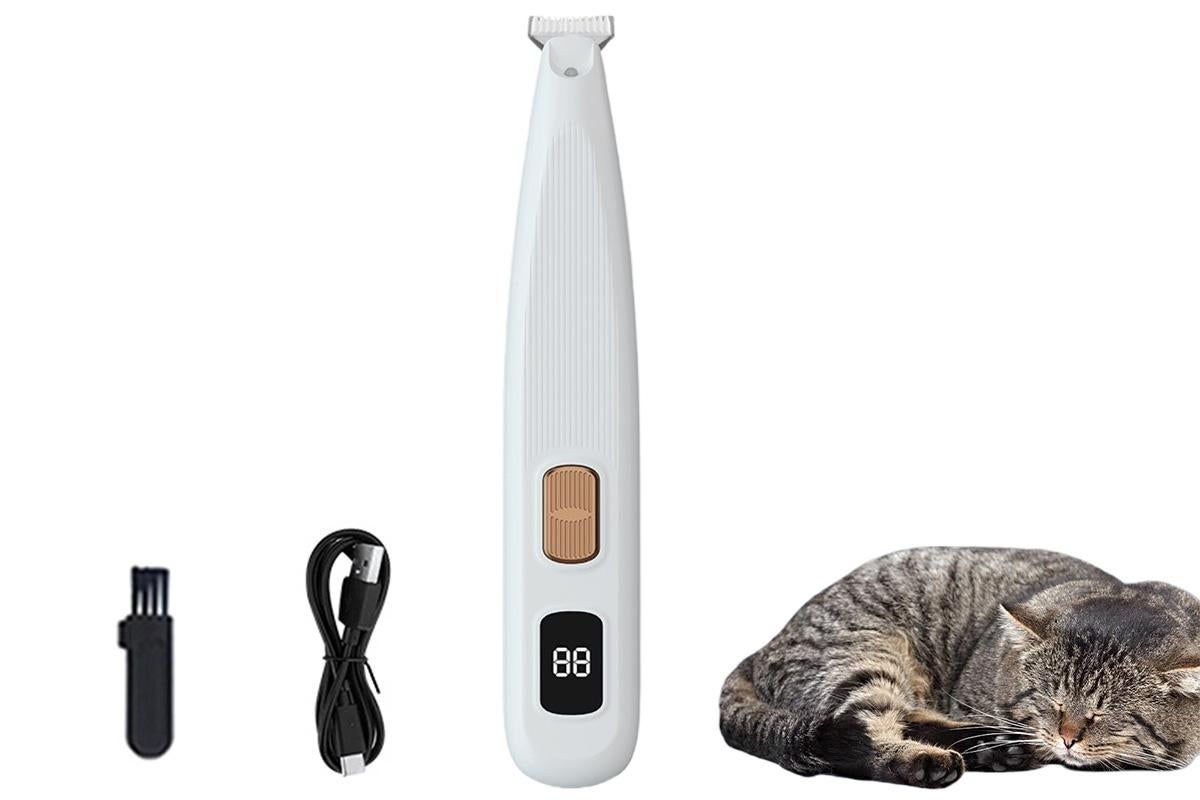 Electric Dog Paw Trimmer Digital Display Dual Speed Pet Groomer-Green - view 8