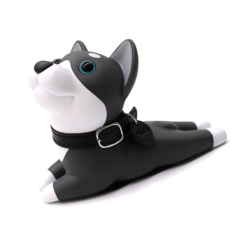 Cartoon Door Stopper Cute Animal Shaped Punch Free Decorative Door Wedge for Home Office Gray Dog - view 10