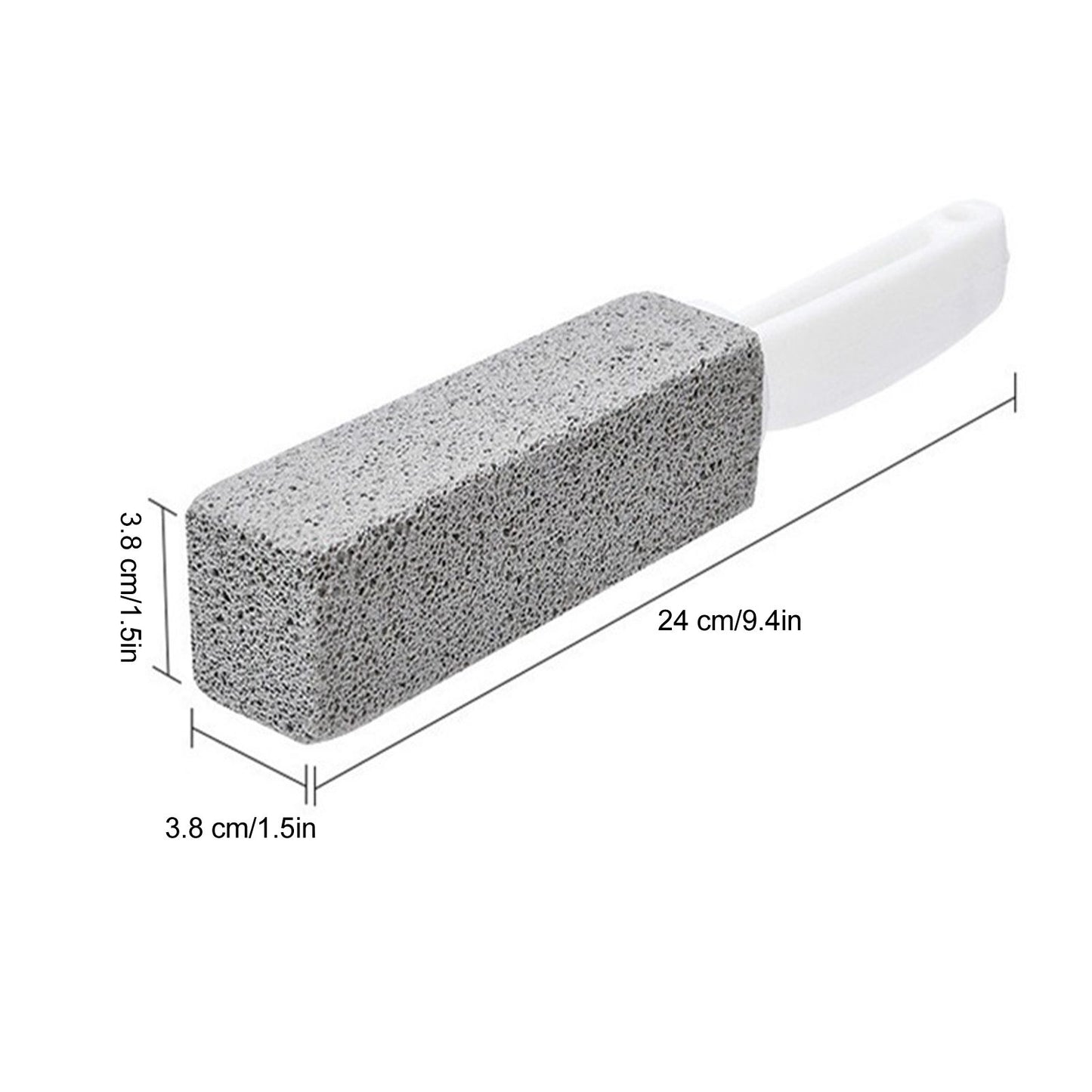 2pcs Pumice Stone Toilet Bowl Cleaner Efficient Toilet Bowl Cleaner Brush with Curved PP Handlee for Tiles BBQ Grills - view 10