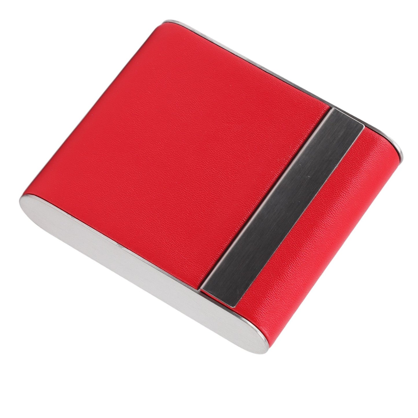 Aluminum Alloy Cigarette Case Box Hold 20pcs Flip for Men Women Smoking Accessories Red - view 10