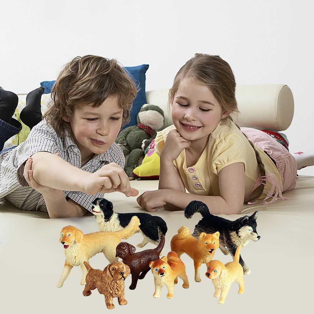 Dog Figurines Model Toy Set Simulation PVC Dog Figures Animals Toy Playset Educational Learning Toys for Kids - view 9