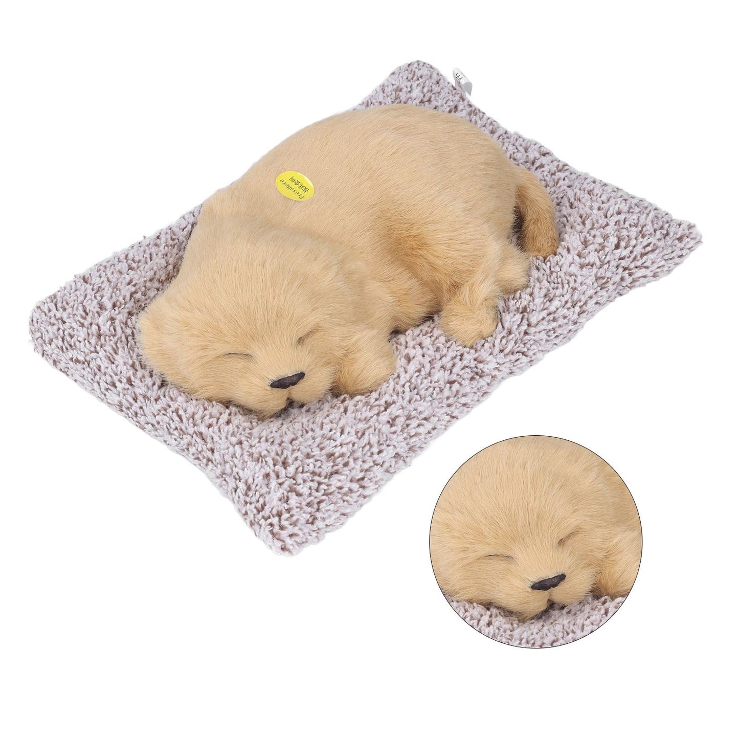 Simulation Dog with Sound Lovely Vivid Novel Gifts Plush Plastic Material Dog Toy Car Decoration Big Dog Labrador - view 10