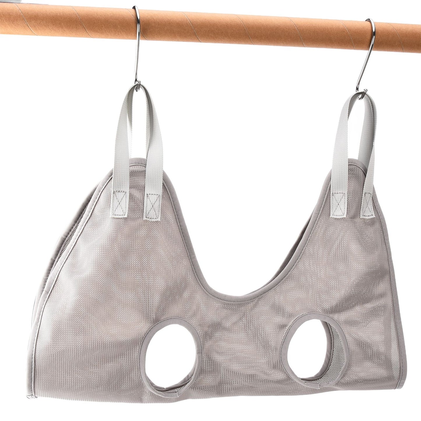 Dog Grooming Sling Multifunctional Pet Grooming Hammock Helper for Bathing Washing Grooming and Trimming NailGrey M - view 10