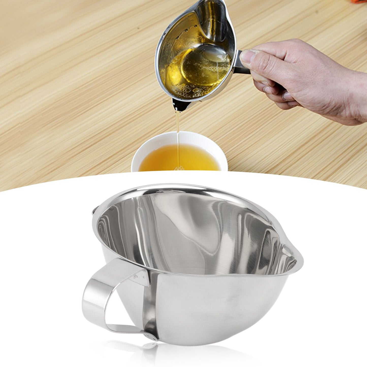 304 Stainless Steel Oil Fat Filter Baby Soup Oil Water Separator Fat Separator Kitchen Gadgets - view 10