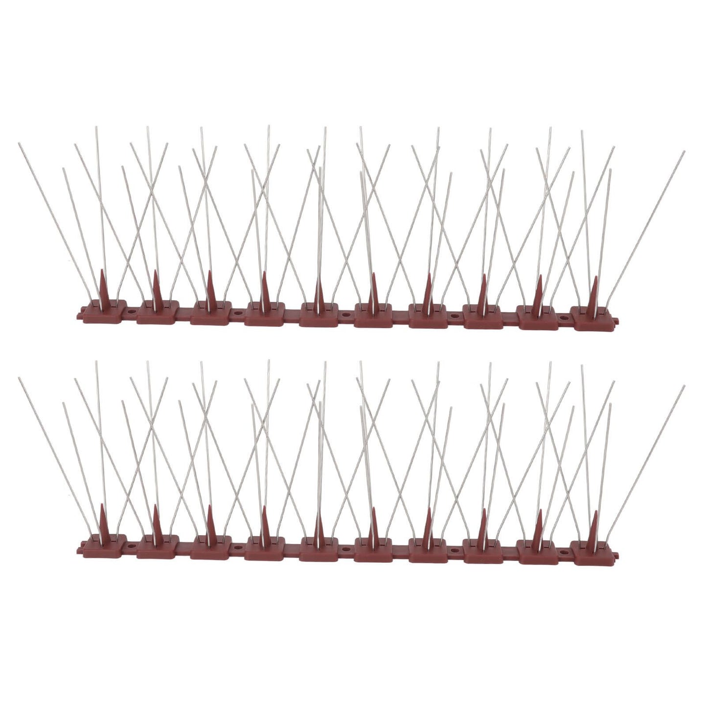 Bird Spikes 15 Feet Stainless Steel Pigeon Deterrent Spikes for Fence Roof Mailbox Window SK430 (2+2) - view 10