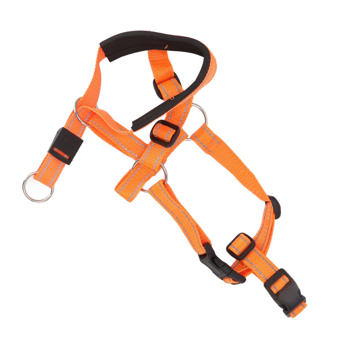 Dog Head Collar Breathable Dog Head Harness Dog Mouth Cover with Adjustable Strap for Outdoor Orange XL - view 10