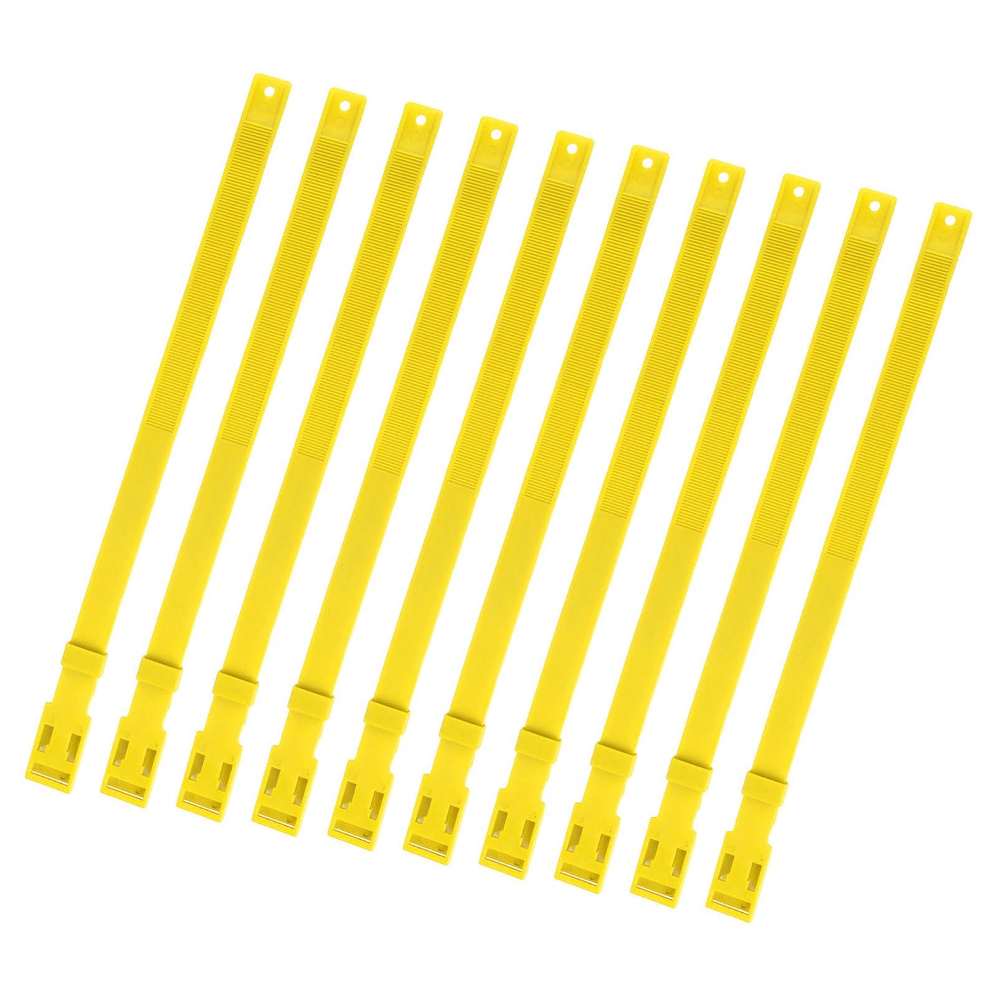 10PCS Goat Collar PU 23 Inch Adjustable Livestock Collar for Farm Animal Cow Horse Sheep Yellow - view 10