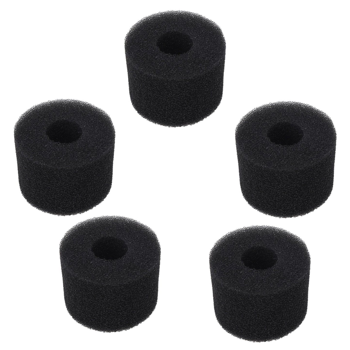 5PCS Pool Filter Sponge PU Sponge Black Reusable Washable Cylindrical Simming Pool Filter Foam for Pool Pump S - view 10