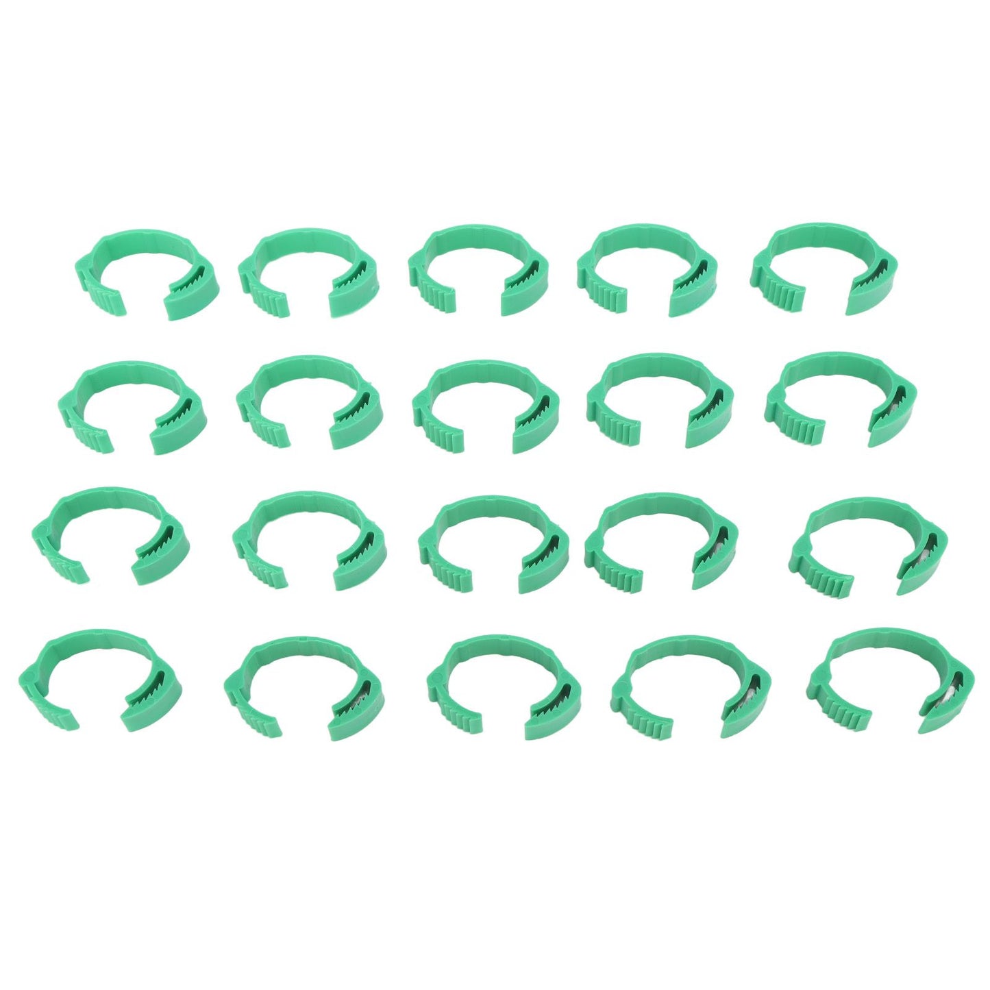 100pcs Chicken Identification Leg Bands Adjustable DIY Clip On Duck Bands for Geese Pigeons Green - view 10
