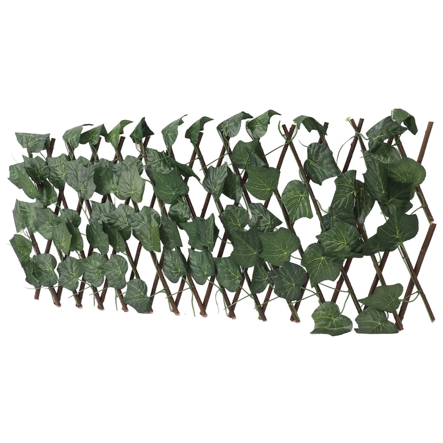 Artificial Hedges Fence Simulation Expandable Sun Protection Waterproof Artificial Topiary Hedge Plant for Garden Grape Leaves - view 10
