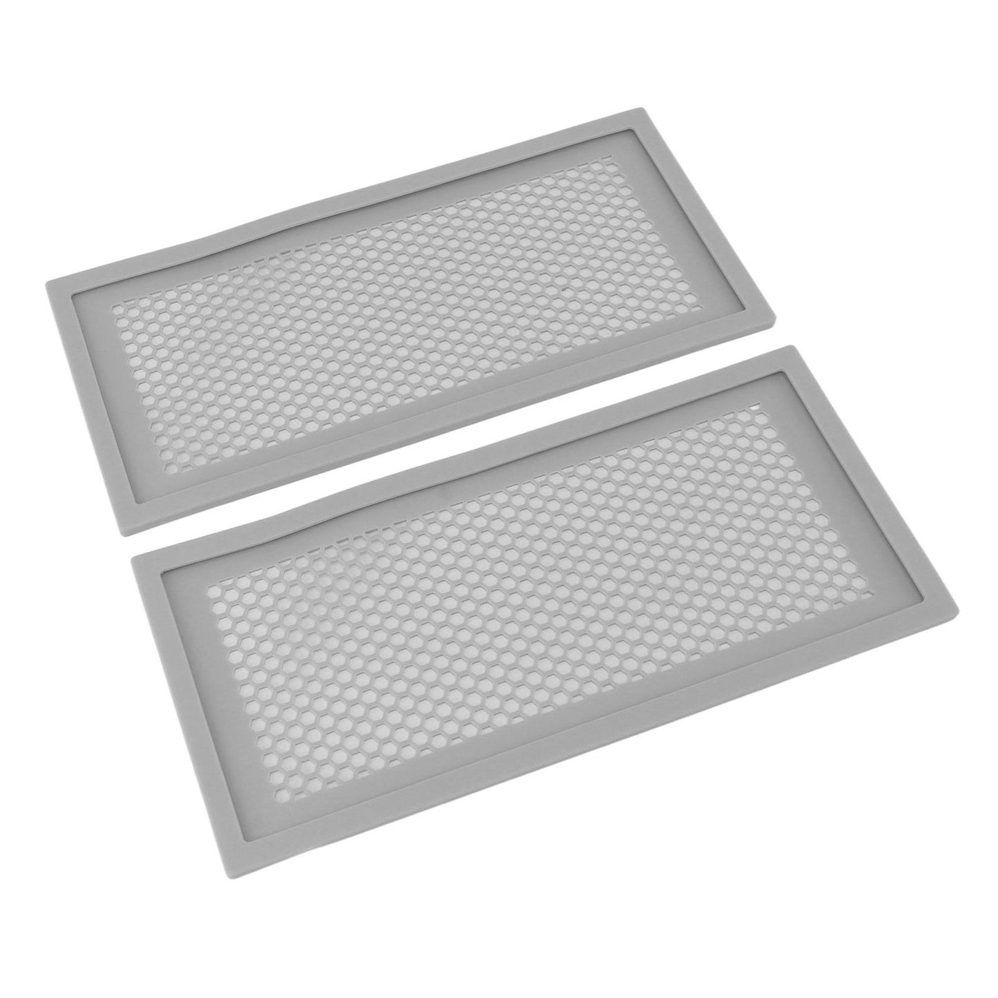 2Pcs Baby Proof Vent Cover Child Proof Safe Soft Silicone for Home Floor Catch Debris Hair Insect Gray - view 10