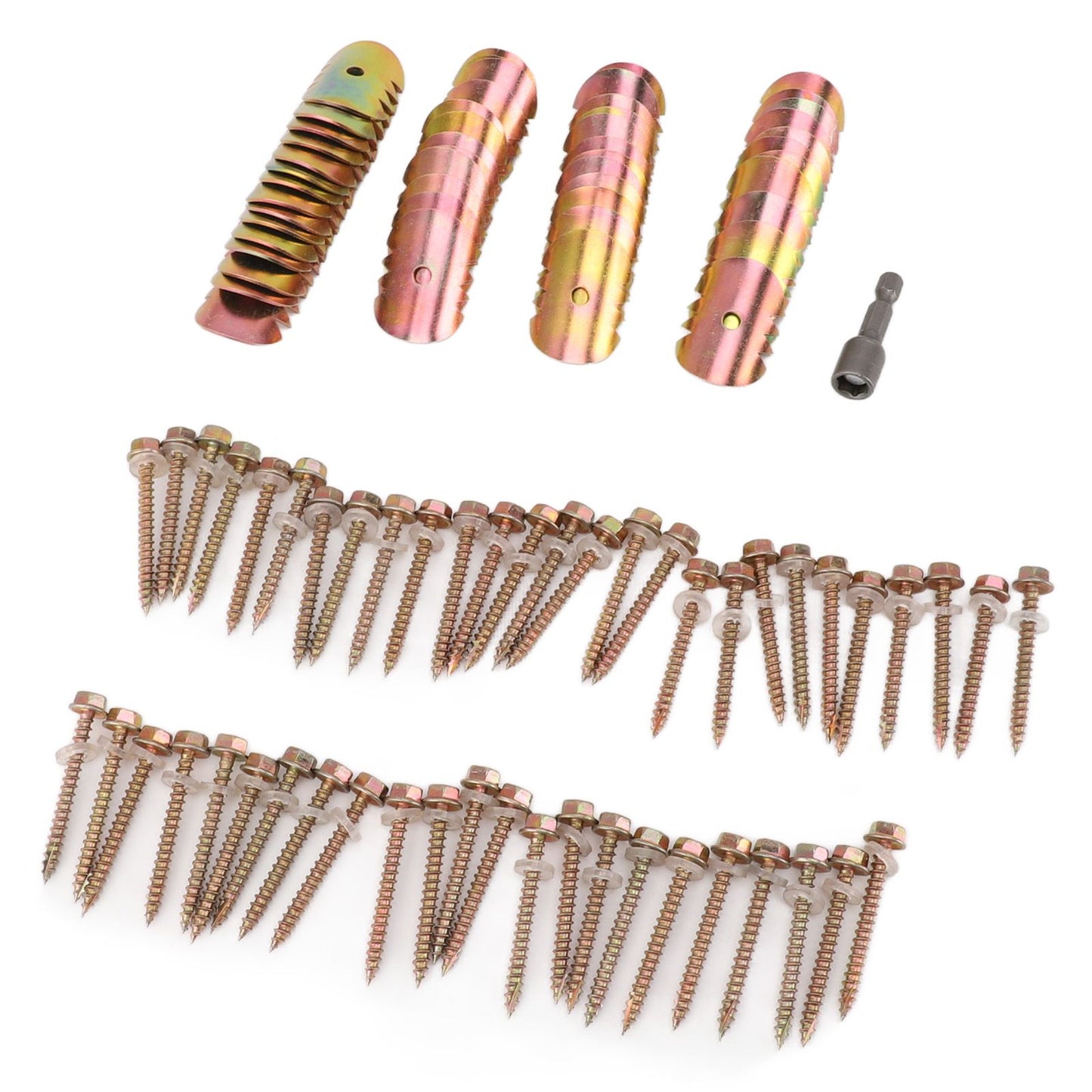 50 Sets Fence Wire Fasteners Carbon Steel Zinc Plated Rust Proof Wire Fencing Staples with Hex Socket Wrench for Repairing Fence - view 10