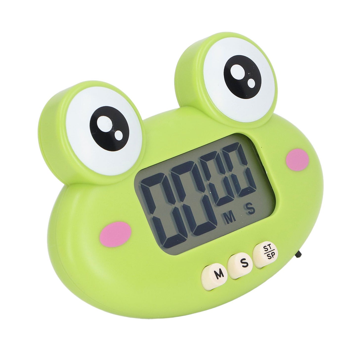 Cartoon Digital Timer ABS Portable Lightweight Simple To Use Cute Cartoon Timer for Kitchen Cooking Green Frog - view 10