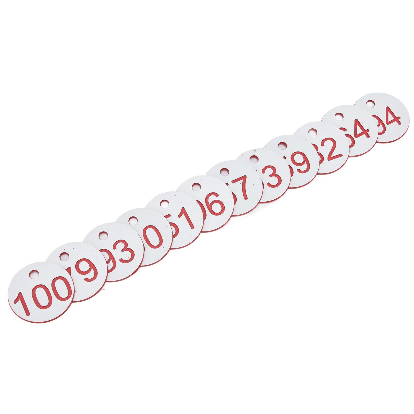 50Pcs Beehive Tag ABS Round Numbered Sign Labels with Hole Livestock Beekeeping Supplies White 51-100 - view 10