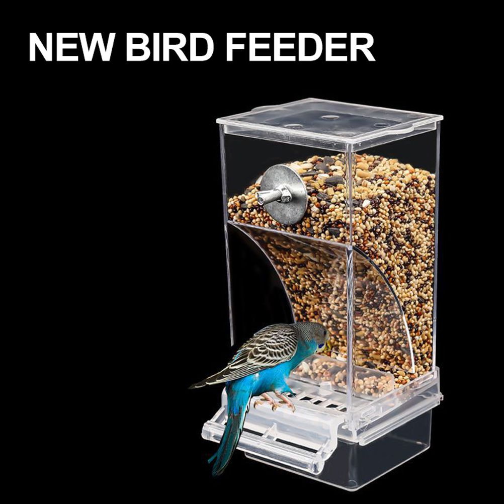 Bird Automatic Feeder Splash Proof Bird Feeder Bird Cage Accessories Bird Food Container for Parakeet Canary Cockatiel Finch - view 10