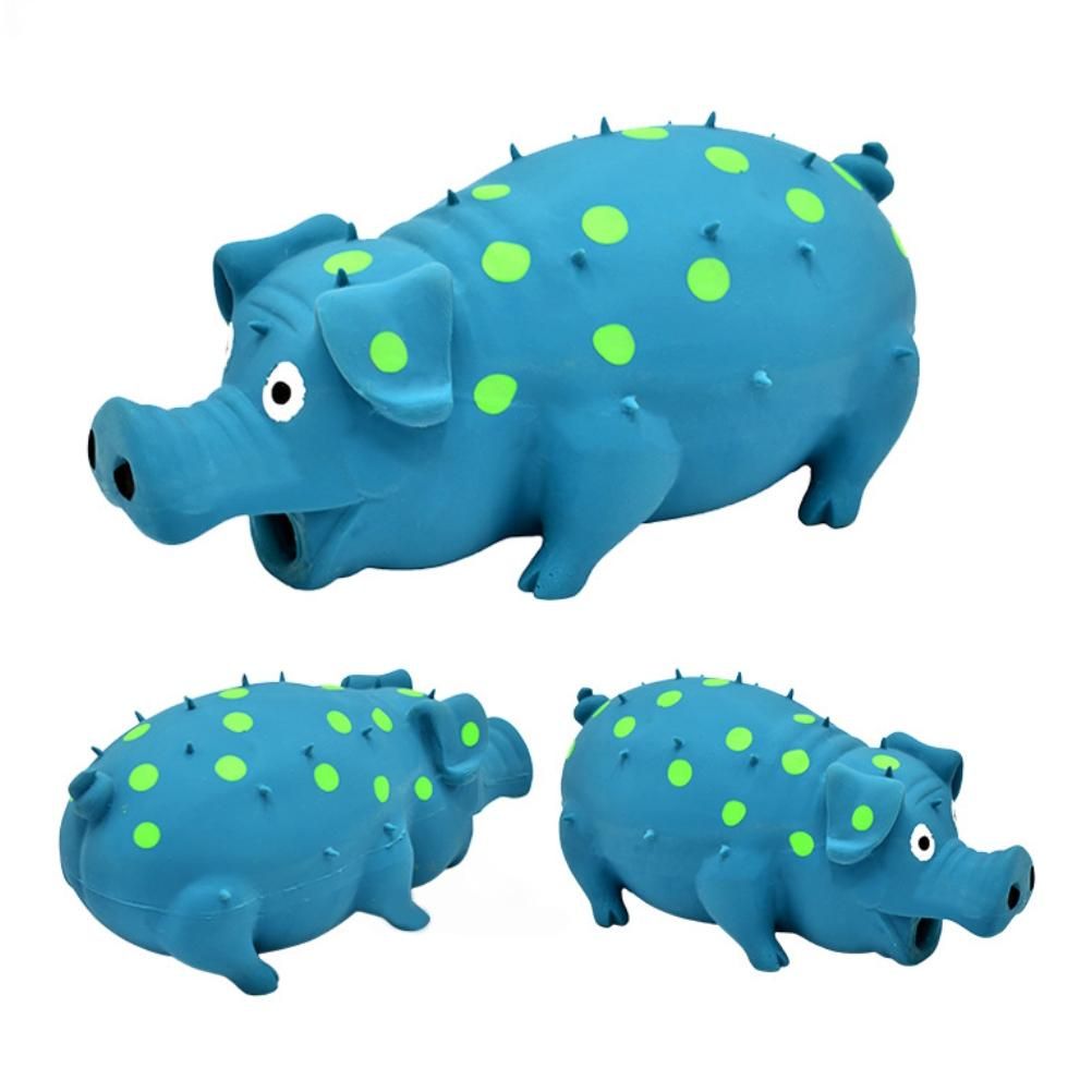 Pig Squeaky Dog Toy Interactive Dog Chew Toy Rubber Pig Dog Toy for Small Medium Large Dogs - view 9