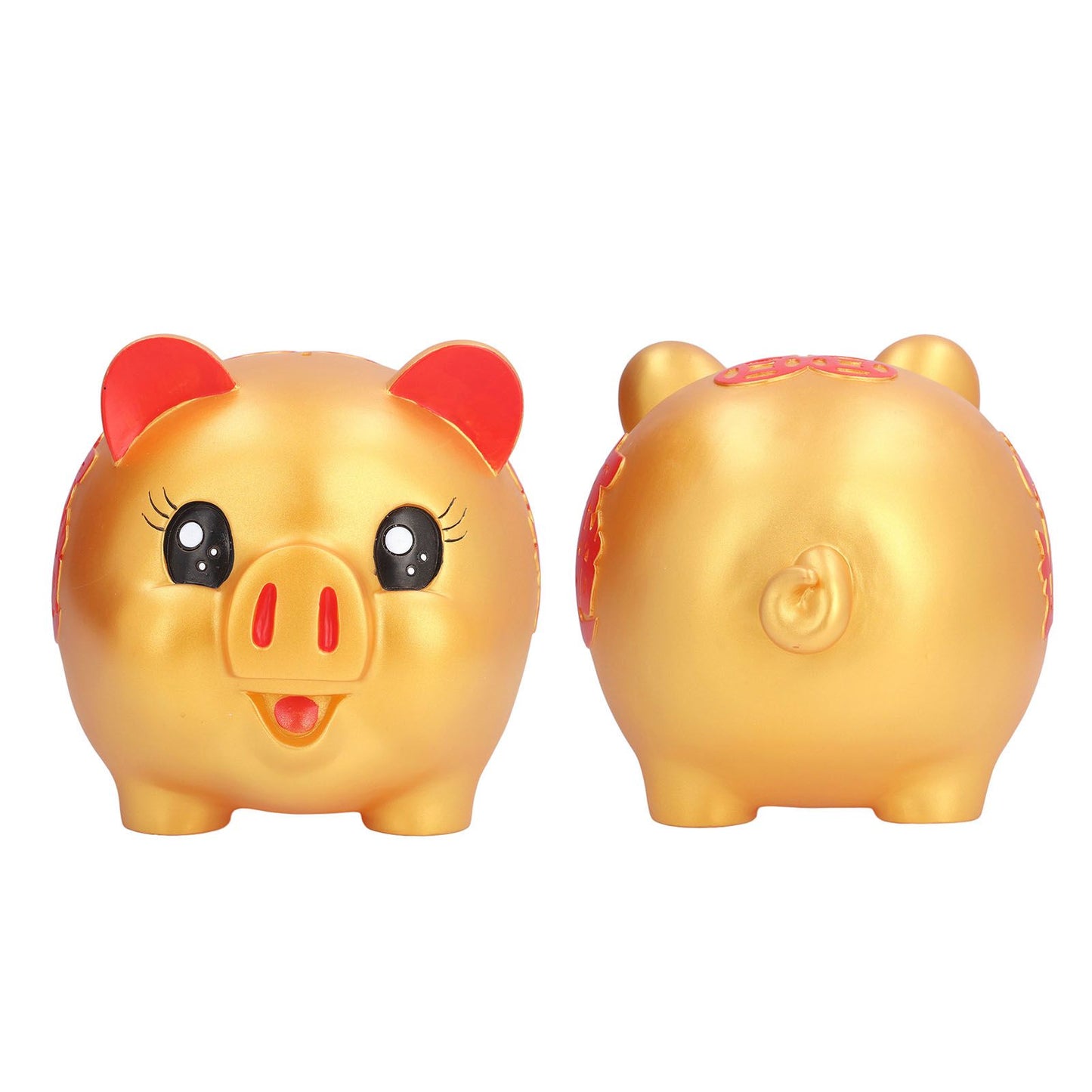 Piggy Bank Cute Cartoon Pig Shape Anti Falling Coins Saving Box for Kids Gift Home Decoration Coins StorageLarge Size(1200 Pieces Storage) - view 10