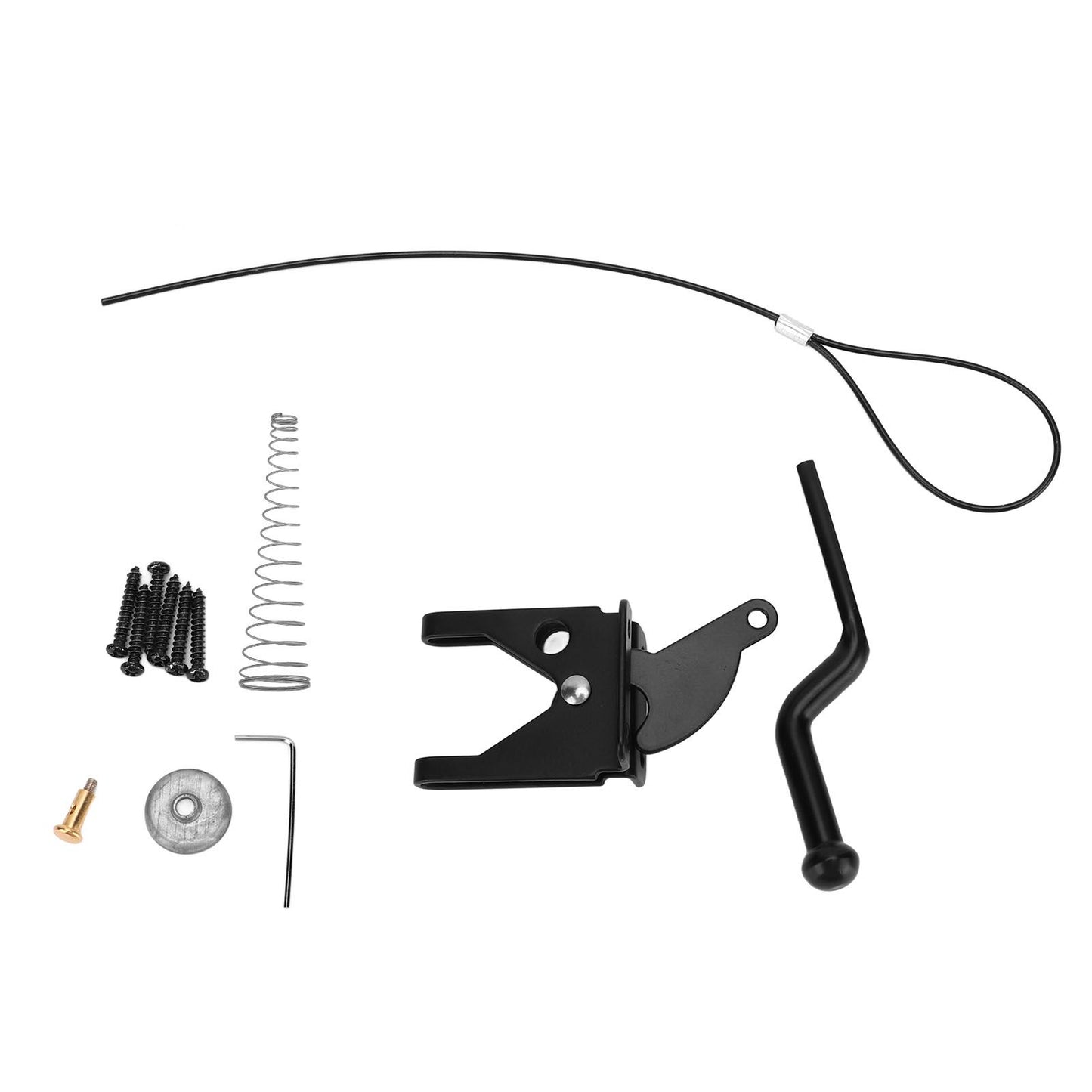 Fence Latch Carbon Steel with Spring Gate Latch Safety Latch for Indoor Window Doors Pet Fences - view 10