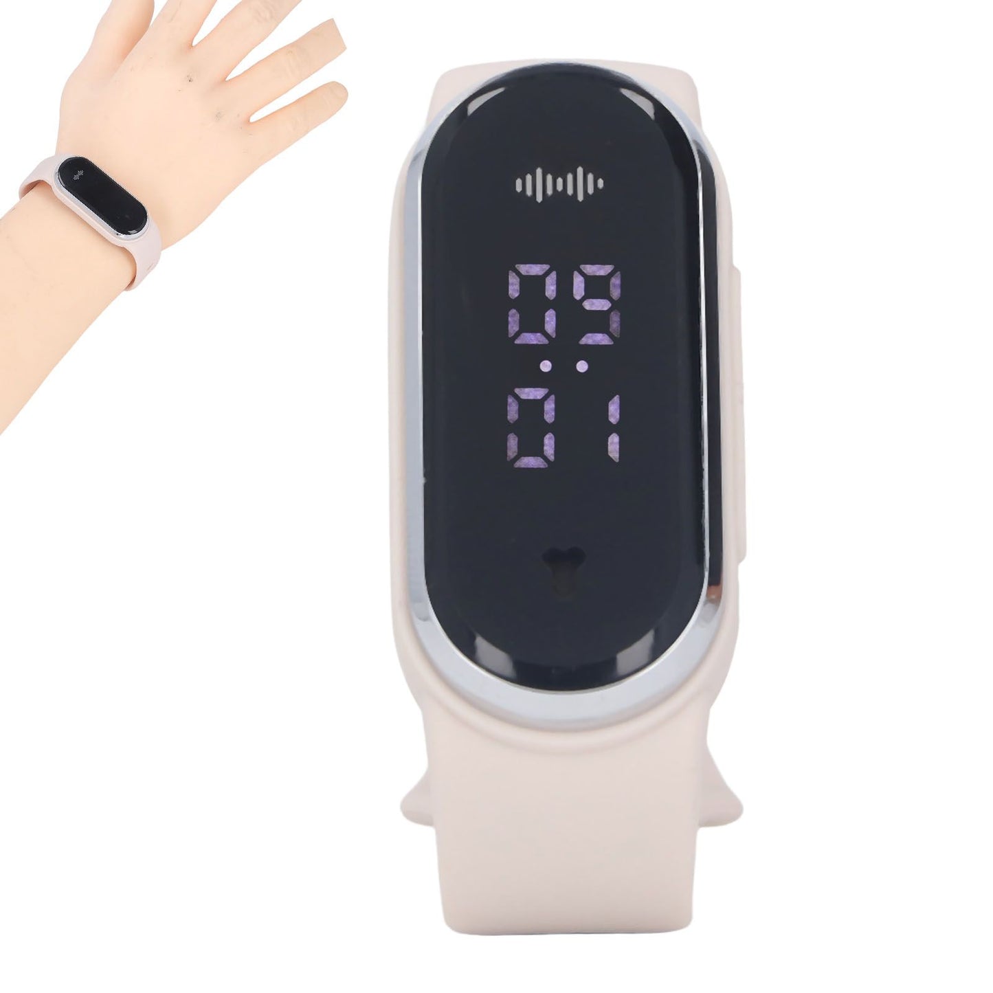 Anti Mosquito Bracelet Watch Silica Gel USB Rechargeable Ultrasonic Mosquito Repellent Bracelet for Outdoor White - view 10
