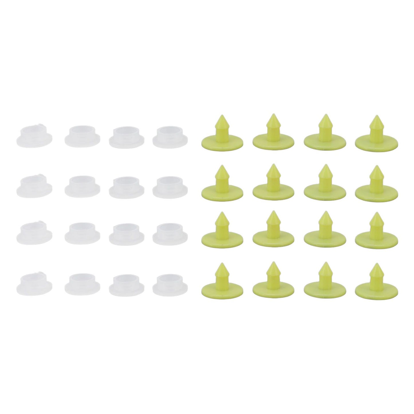 100PCS Livestock Ear Tag Bright Yellow PP Fadeless Reusable Universal Animal Ear Tag for Rabbit - view 10