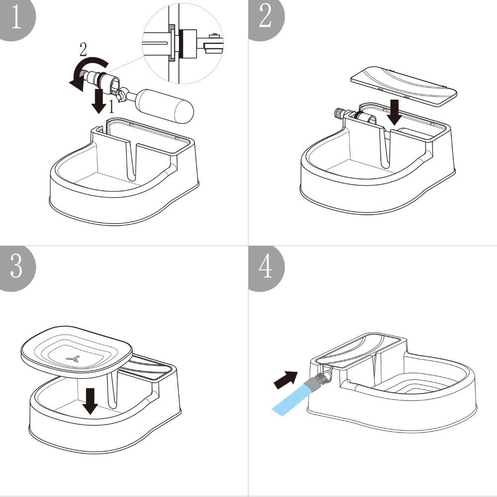 Auto Filling Dog Drinking Water Fountain - Outdoor Automatic Pet Drinking Bowl - view 5
