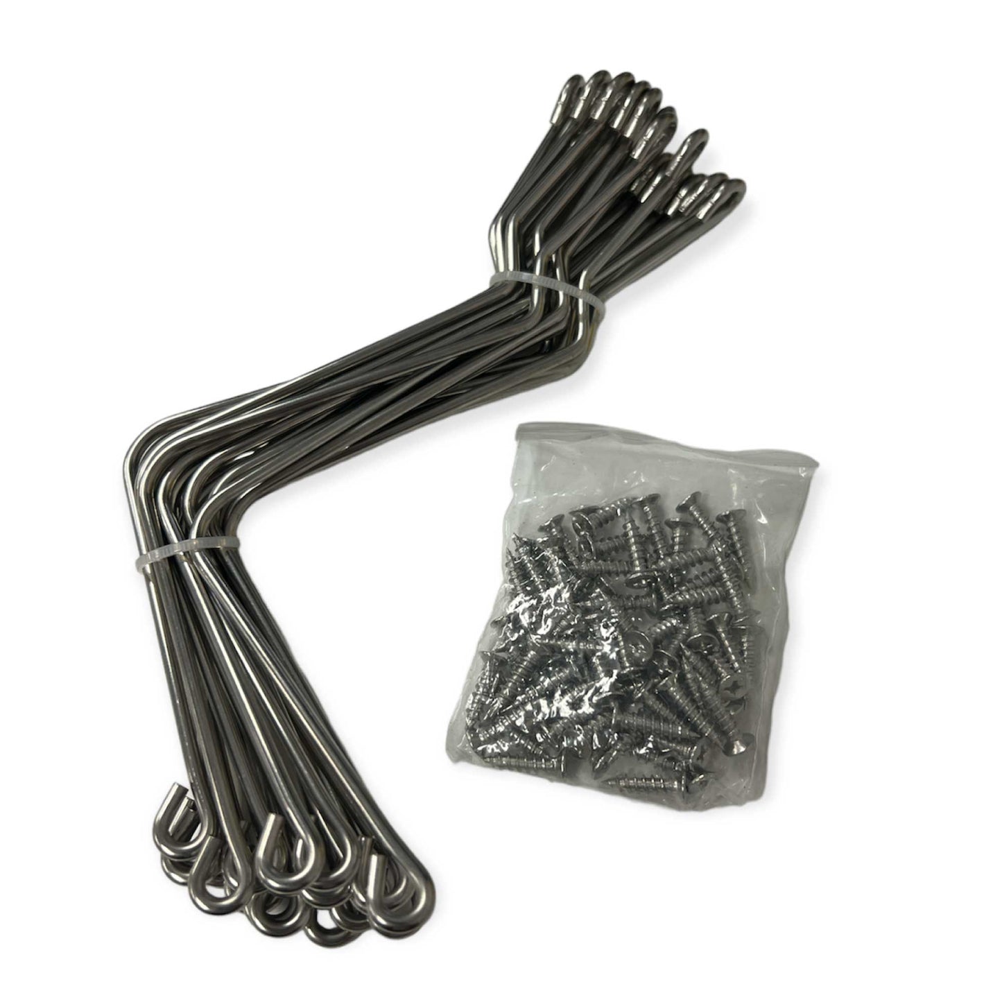 20pk Stainless Steel Bee Hive Spring Clips Fastener Beekeeping Accessories - view 2