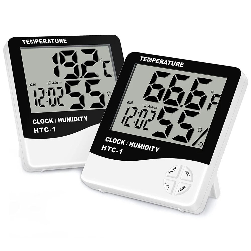 Miosh Indoor Temperature and Humidity Thermometer White - view 2